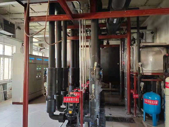 北京通州工业厂房空气源热泵安装
